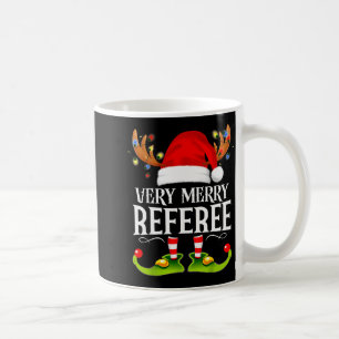 Very Merry X-mas Referee Matching Christmas Coffee Mug