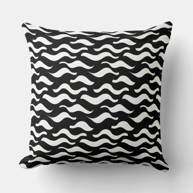 Very minimalist and simple flat and bold eclectic  throw pillow (Front)