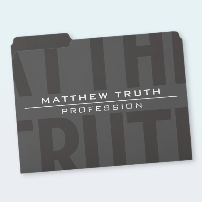 Very Modern Bold Dark Grey White Text File Folder (Creator Uploaded)
