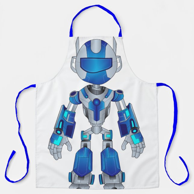 very modern robot design apron (Front)