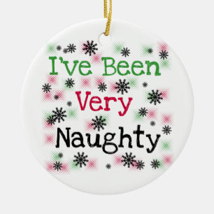 Very Naughty Funny Holiday Ornament