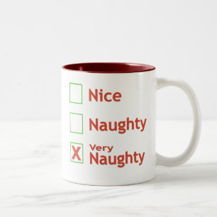Very Naughty Two-Tone Coffee Mug