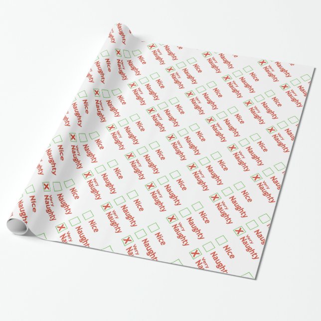 Very Naughty Wrapping Paper (Unrolled)
