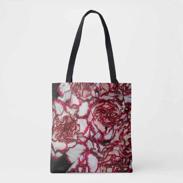 Very nice colorful carnation close up tote bag (Front)