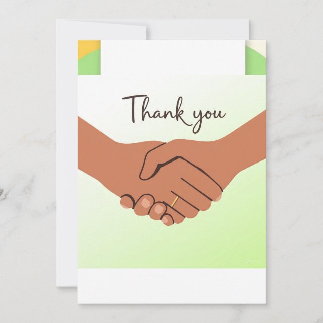 Very nice design for  thank you card (Front)