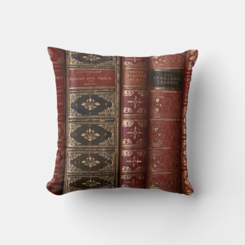 Very Old Books Throw Pillow