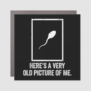 Very Old Picture Of Me Funny Biology Gift Car Magnet