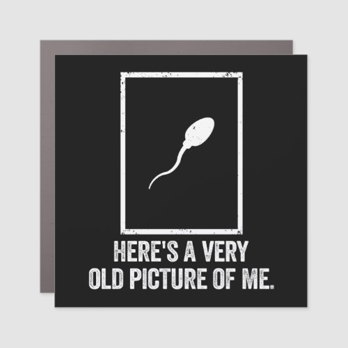 Very Old Picture Of Me Funny Biology Gift Car Magnet