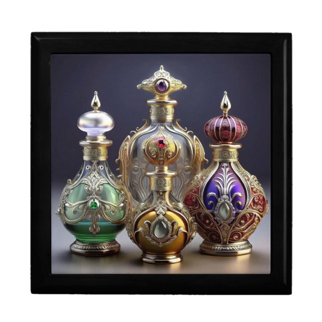 Very Ornate Baroque Style Perfume Bottles Gift Box (Front)