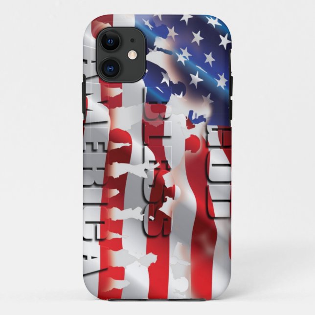 Very Patriotic G.B.A Tough Xtreme iPhone 5 Case (Back)