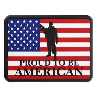 Very Patriotic Proud to be American American Flag Hitch Cover
