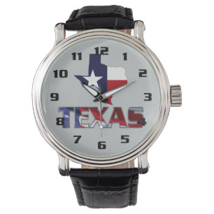 Very Patriotic Texas and Map Modern design Watch