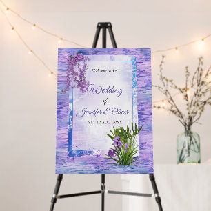 Very-Peri-blue-violet water reflection Foam Board