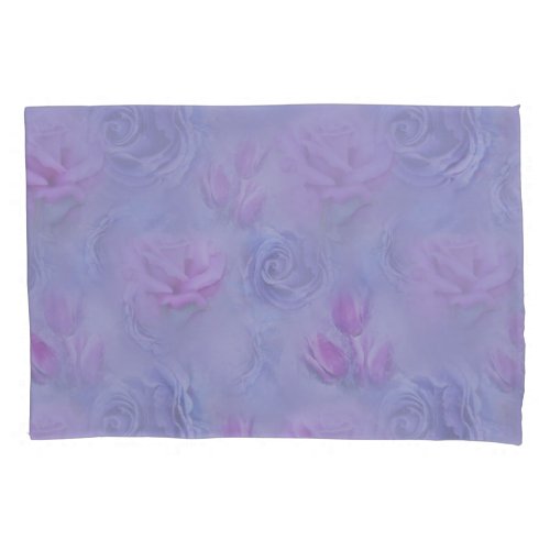 Very_peri WatercolorRosesTulips Pillow Case