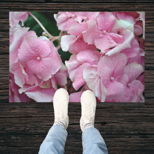 Very Pink Hydrangea Doormat
