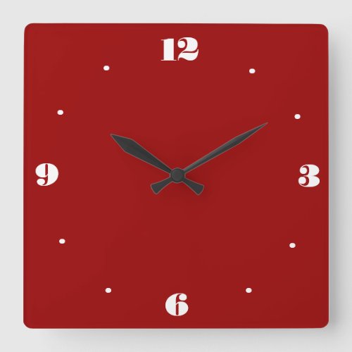 Very Plain Red and White  Kitchen Clocks