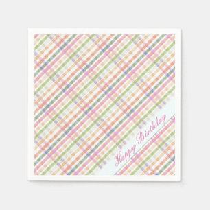 Very Pretty Pink Plaid Napkins