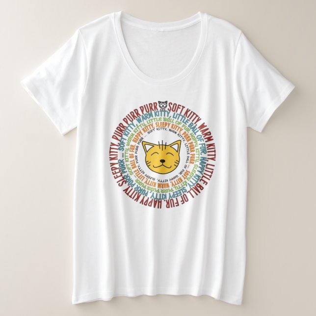 Very pretty SOFT KITTY SONG in a CIRCLE T-Shirt (Design Front)