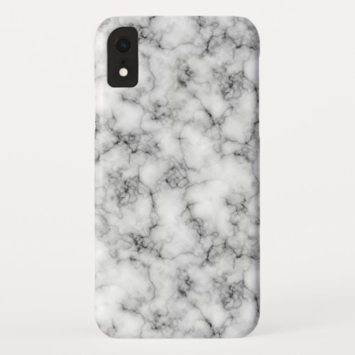 Very realistic White Marble natural stone Printed iPhone XR Case