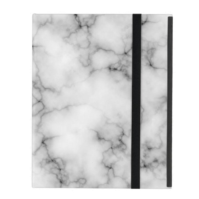 Very realistic White Marble Pattern iPad Folio Case (Front Closed)
