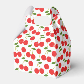 Very Red Cherry Pattern Favor Box