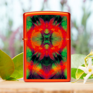 Very Red Cool Abstract Design Zippo Lighter