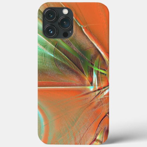 Very rough orange digital texture grimy aged hue  iPhone 13 pro max case