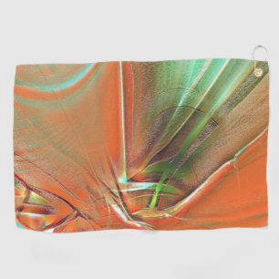 Very rough orange digital texture, grimy aged hue golf towel