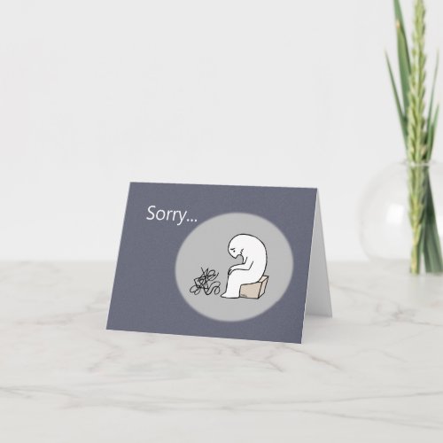 Very Sad Man Apologies Sincere Sorry Forgive Me  Card