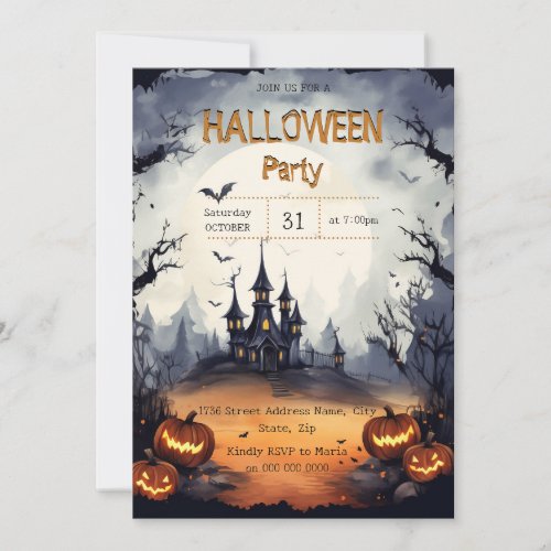 Very Scary Halloween party Invitation