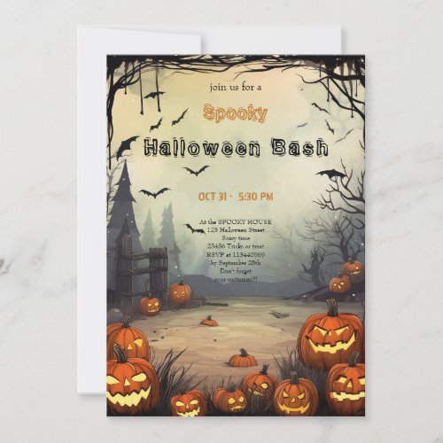 Very Scary Halloween party Invitation