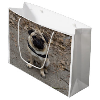 Very Serious Pug Large Gift Bag