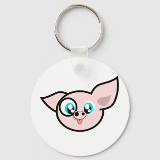 Very Silly Piggy Keychain