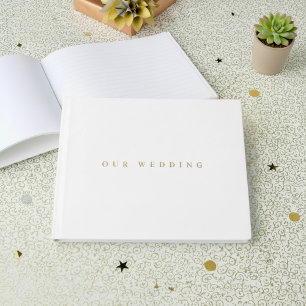 Very simple minimal wedding guest book