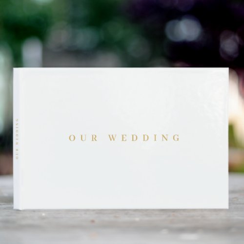Very simple minimal wedding guest book