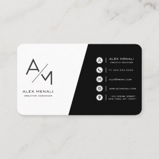 very simple minimalist business card