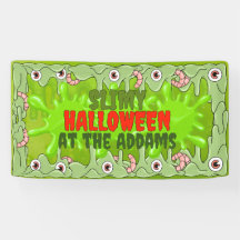 Very Slimy Halloween Banner