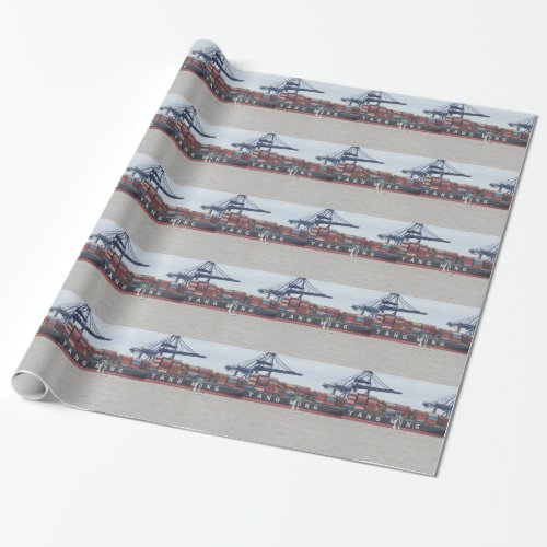 Very Small Yacht Very Large Ship Wrapping Paper