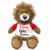 Very Soft Loving Lion Stuffed Plush Animal (Front)