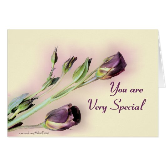 Very Special blank-customize any occasion Cards (Front Horizontal)