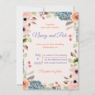 Very Special colorful invitation