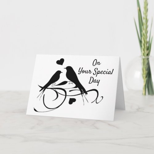 VERY SPECIAL COUPLE ON WEDDING DAY  CARD