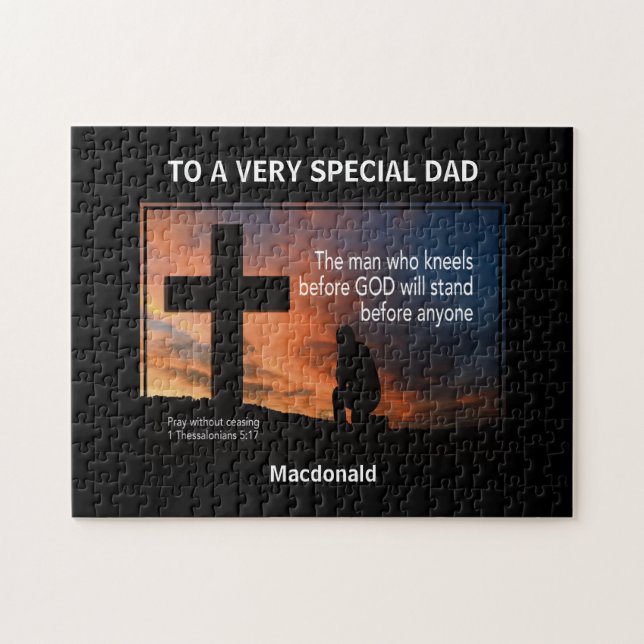 VERY SPECIAL DAD Christian Jigsaw Puzzle (Horizontal)