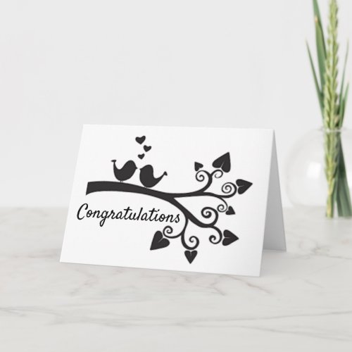 VERY SPECIAL LOVEBIRDS ON WEDDING DAY  CARD