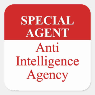 Very Special Secret Agent (3) Square Sticker