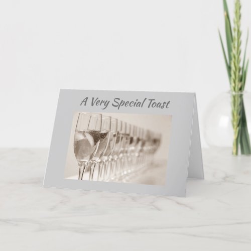 VERY SPECIAL TOAST SPECIAL 30th BIRTHDAY CARD