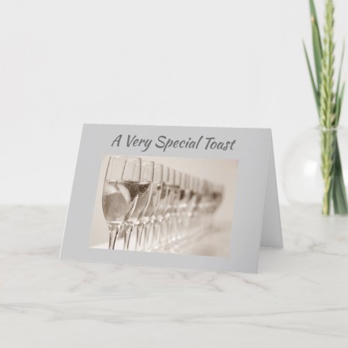 VERY SPECIAL TOAST SPECIAL 50th BIRTHDAY CARD