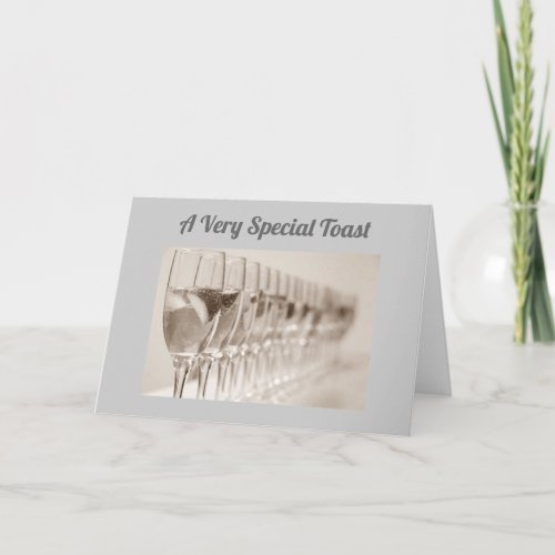 VERY SPECIAL TOAST SPECIAL **70th** BIRTHDAY CARD