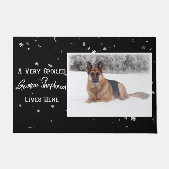 Very Spoiled German Shepherd Dog Doormat Zazzle Com