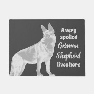 Very Spoiled German Shepherd Dog Doormat